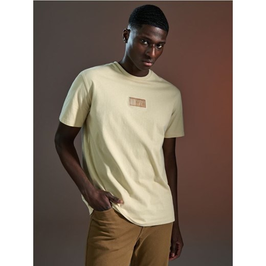 Sinsay - Koszulka z nadrukiem - kremowy ze sklepu Sinsay w kategorii T-shirty męskie - zdjęcie 172271337
