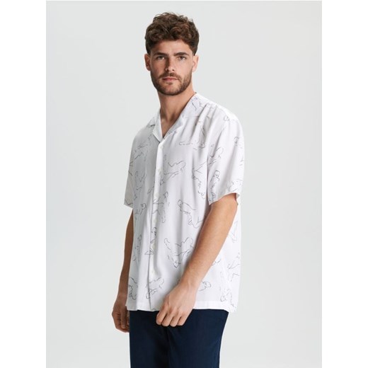 Sinsay - Koszula - kremowy ze sklepu Sinsay w kategorii Koszule męskie - zdjęcie 172271469