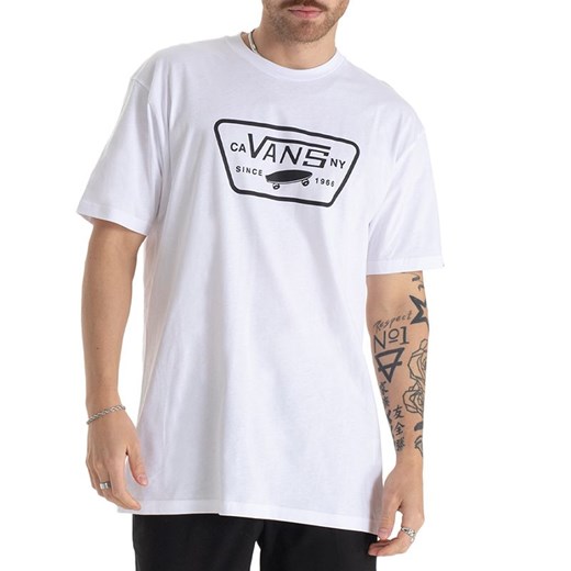 Koszulka Vans Full Patch VN000QN8YB21 - biała ze sklepu streetstyle24.pl w kategorii T-shirty męskie - zdjęcie 172272635