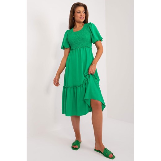 Sukienka krótka zielona ze sklepu 5.10.15 w kategorii Sukienki - zdjęcie 172272647