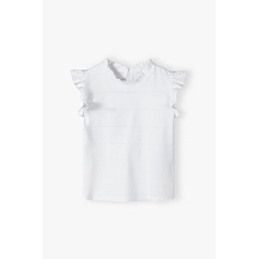 Biała elegancka bluzka dziewczęca z krótkim rękawem Max & Mia By 5.10.15. 92 5.10.15