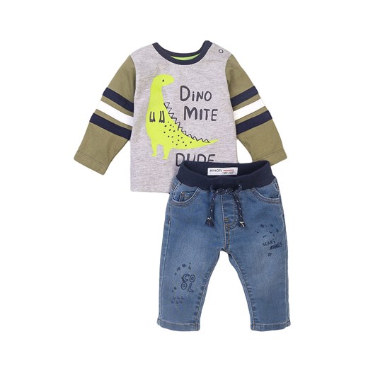 Komplet niemowlęcy- bluza i spodnie Dinozaury Minoti 68/74 5.10.15