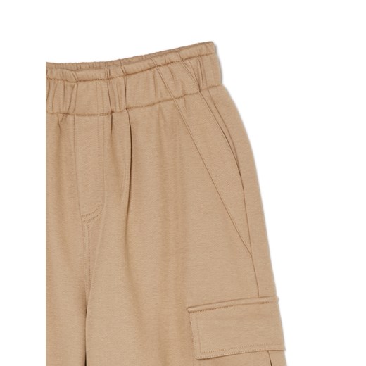 Cropp - Bursztynowe spodnie cargo - żółty Cropp XS Cropp