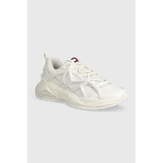 Tommy Jeans sneakersy TJM OUTDOOR RUNNER kolor biały EM0EM01385 ze sklepu ANSWEAR.com w kategorii Buty sportowe męskie - zdjęcie 172277808