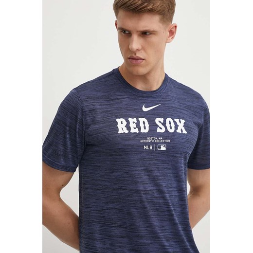 Nike t-shirt Boston Red Sox męski kolor granatowy z nadrukiem ze sklepu ANSWEAR.com w kategorii T-shirty męskie - zdjęcie 172278047