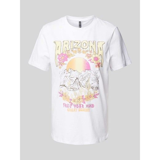 T-shirt z nadrukowanym motywem ze sklepu Peek&Cloppenburg  w kategorii Bluzki damskie - zdjęcie 172280327