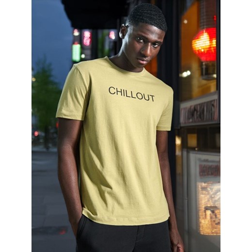 Sinsay - Koszulka z nadrukiem - zielony ze sklepu Sinsay w kategorii T-shirty męskie - zdjęcie 172282616