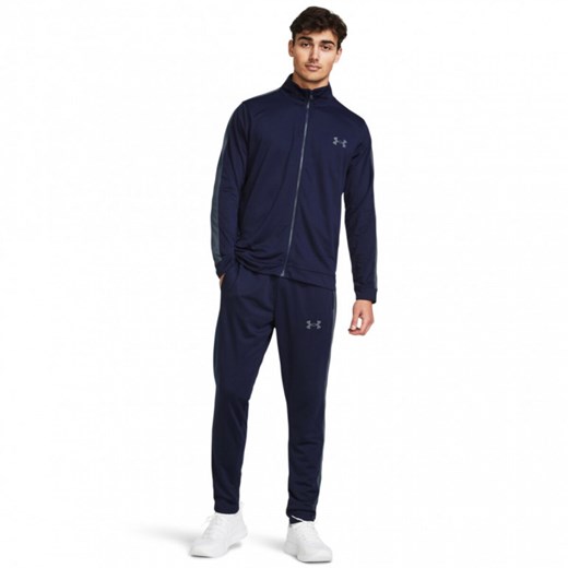 Męski dres komplet treningowy Under Armour UA Knit Track Suit - granatowy ze sklepu Sportstylestory.com w kategorii Dresy męskie - zdjęcie 172283929