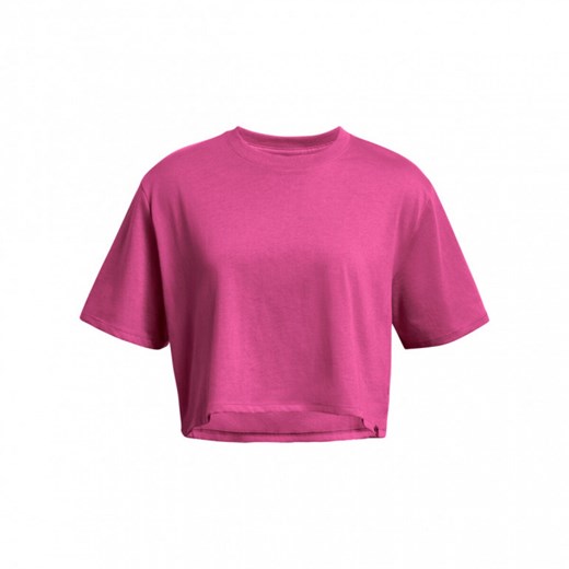 Damski t-shirt crop-top Under Armour Campus Boxy Crop SS - różowy Under Armour L Sportstylestory.com