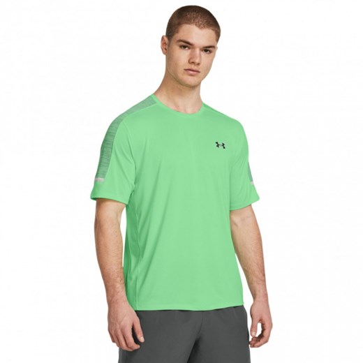 Męska koszulka treningowa Under Armour UA Tech Utility SS - zielona ze sklepu Sportstylestory.com w kategorii T-shirty męskie - zdjęcie 172284325