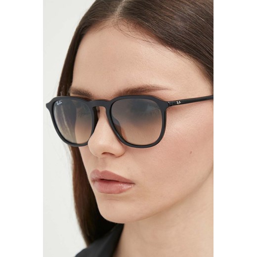 Ray-Ban okulary przeciwsłoneczne damskie kolor czarny 0RB2203 ze sklepu PRM w kategorii Okulary przeciwsłoneczne damskie - zdjęcie 172284835