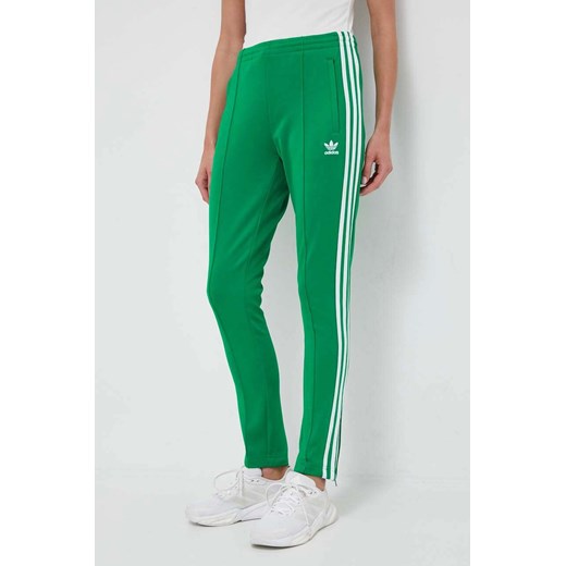 adidas Originals spodnie dresowe kolor zielony z aplikacją XXS okazja PRM