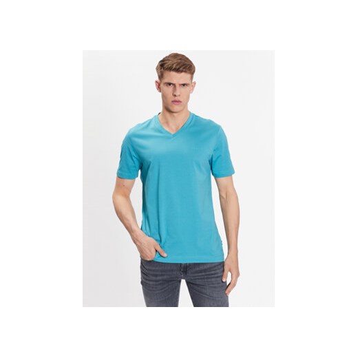 Boss T-Shirt Terry 01 50468348 Błękitny Regular Fit ze sklepu MODIVO w kategorii T-shirty męskie - zdjęcie 172288439