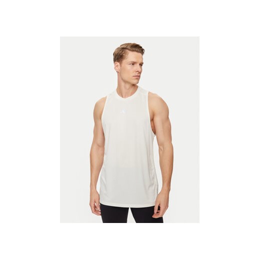 adidas Koszulka techniczna IS3716 Écru Regular Fit ze sklepu MODIVO w kategorii T-shirty męskie - zdjęcie 172288605