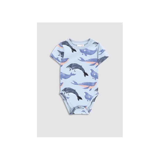 Coccodrillo Body dziecięce WC3112204NWN Błękitny Regular Fit ze sklepu MODIVO w kategorii Body niemowlęce - zdjęcie 172288835