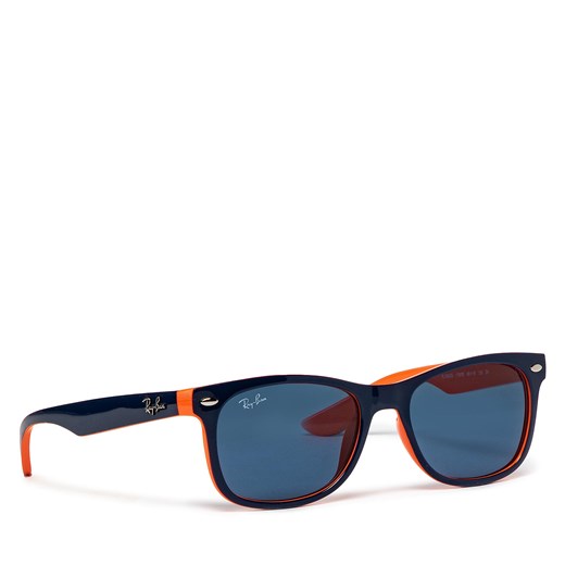 Okulary przeciwsłoneczne Ray-Ban Junior New Wayfarer 0RJ9052S 178/80 Blue On 48 eobuwie.pl