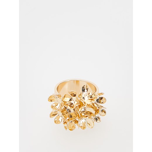 Reserved - Pierścionek z kwiatami - złoty ze sklepu Reserved w kategorii Pierścionki - zdjęcie 172290689