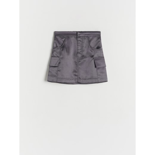 Reserved - Spódnica z kieszeniami cargo - ciemnoszary ze sklepu Reserved w kategorii Spódnice dziewczęce - zdjęcie 172290836