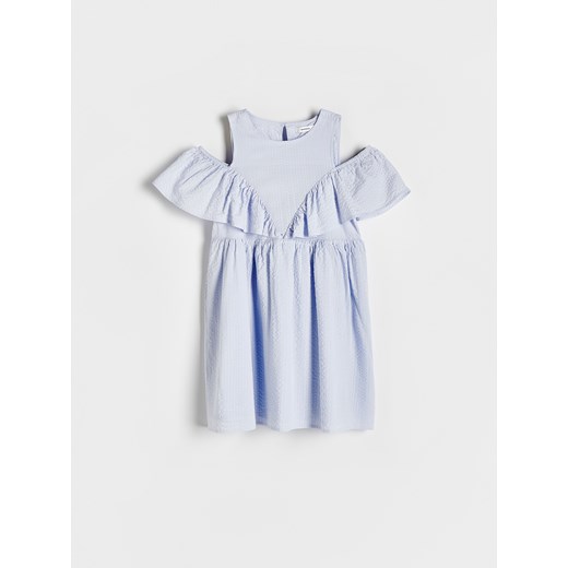 Reserved - Sukienka typu hiszpanka - jasnoniebieski ze sklepu Reserved w kategorii Sukienki dziewczęce - zdjęcie 172290967