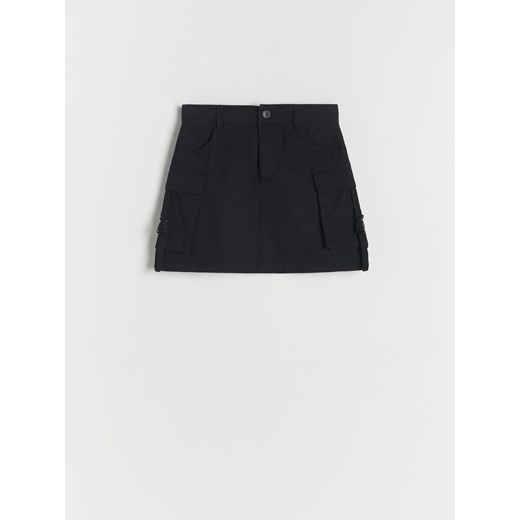 Reserved - Spódnica z kieszeniami cargo - czarny ze sklepu Reserved w kategorii Spódnice dziewczęce - zdjęcie 172291037