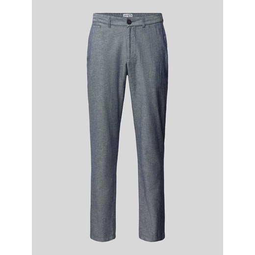 Spodnie materiałowe z efektem melanżu i wpuszczanymi kieszeniami ze sklepu Peek&Cloppenburg  w kategorii Spodnie męskie - zdjęcie 172292427