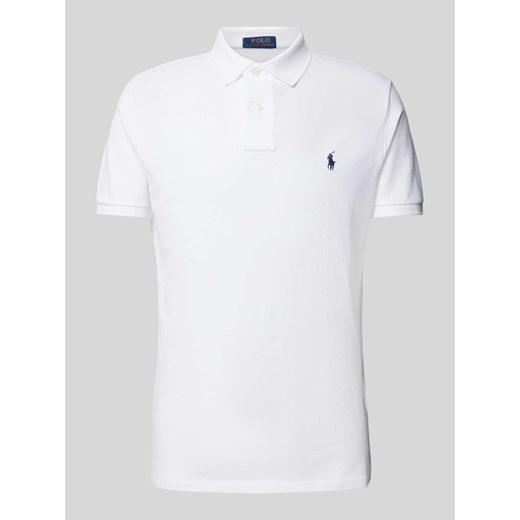 Koszulka polo o kroju slim fit z wyhaftowanym logo ze sklepu Peek&Cloppenburg  w kategorii T-shirty męskie - zdjęcie 172292507