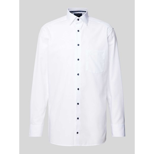 Koszula biznesowa o kroju modern fit z kieszenią na piersi model ‘Sora’ ze sklepu Peek&Cloppenburg  w kategorii Koszule męskie - zdjęcie 172292647