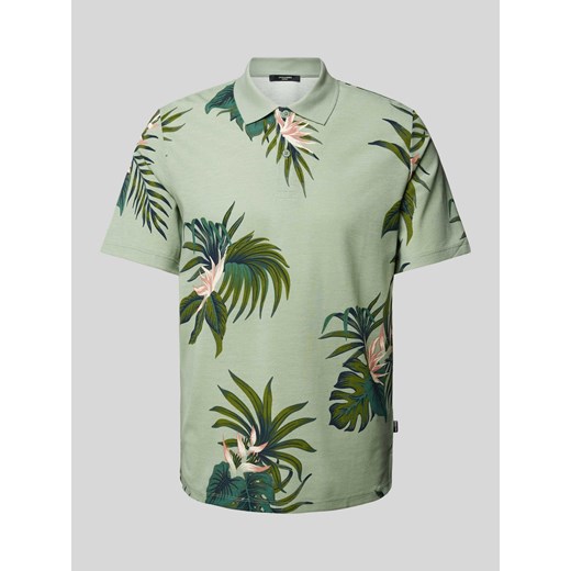 Koszulka polo z nadrukiem na całej powierzchni model ‘LAPALMA’ ze sklepu Peek&Cloppenburg  w kategorii T-shirty męskie - zdjęcie 172292666
