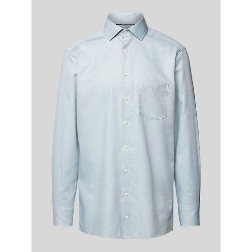 Koszula biznesowa o kroju modern fit z kołnierzykiem typu kent model ‘Bergamo’ ze sklepu Peek&Cloppenburg  w kategorii Koszule męskie - zdjęcie 172292769
