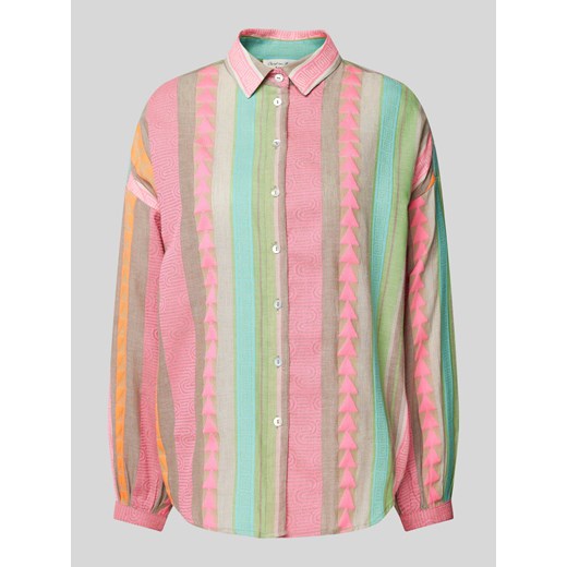 Bluzka koszulowa z nadrukiem na całej powierzchni ze sklepu Peek&Cloppenburg  w kategorii Koszule damskie - zdjęcie 172292775