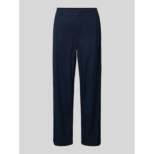 Spodnie o kroju regular fit w jednolitym kolorze ze sklepu Peek&Cloppenburg  w kategorii Spodnie damskie - zdjęcie 172292785