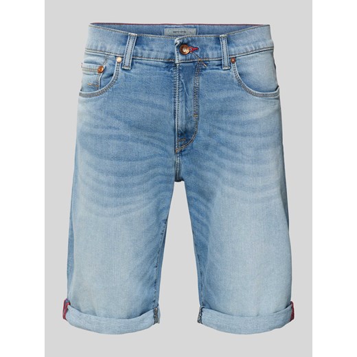 Szorty jeansowe z wpuszczanymi kieszeniami model ‘Lyon’ ze sklepu Peek&Cloppenburg  w kategorii Spodenki męskie - zdjęcie 172292838