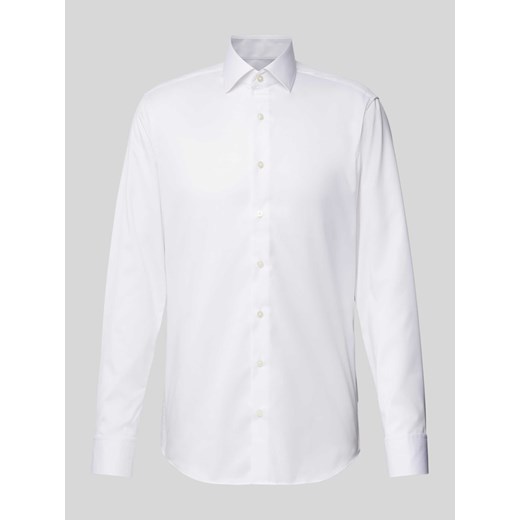 Koszula biznesowa o kroju slim fit z kołnierzykiem typu kent ze sklepu Peek&Cloppenburg  w kategorii Koszule męskie - zdjęcie 172292878
