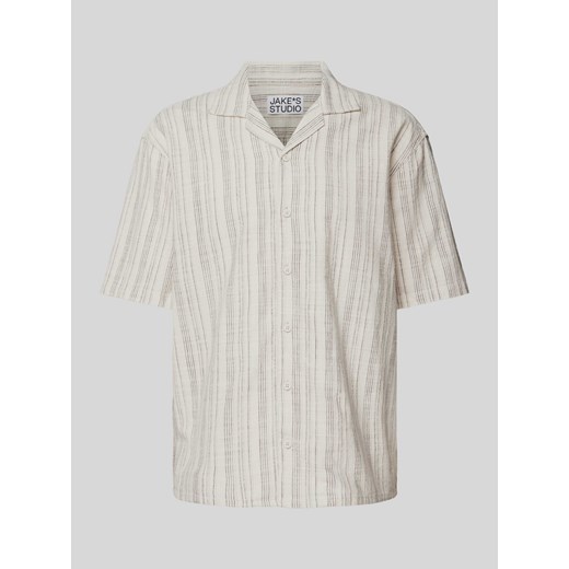 Koszula casualowa o kroju regular fit z wzorem w paski ze sklepu Peek&Cloppenburg  w kategorii Koszule męskie - zdjęcie 172293008