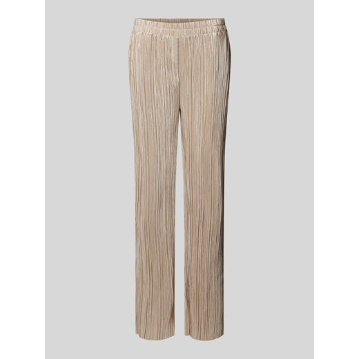 Spodnie materiałowe o kroju regular fit z plisami model ‘Raze’ ze sklepu Peek&Cloppenburg  w kategorii Spodnie damskie - zdjęcie 172293029