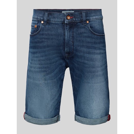 Szorty jeansowe z wpuszczanymi kieszeniami model ‘Lyon’ ze sklepu Peek&Cloppenburg  w kategorii Spodenki męskie - zdjęcie 172293059