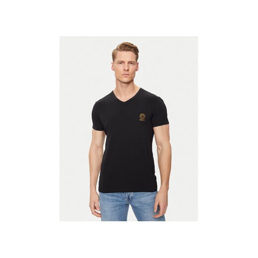 Versace Komplet 2 t-shirtów AU10193 Czarny Slim Fit ze sklepu MODIVO w kategorii T-shirty męskie - zdjęcie 172293966