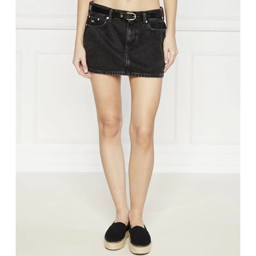 Spódnica Tommy Jeans bawełniana 