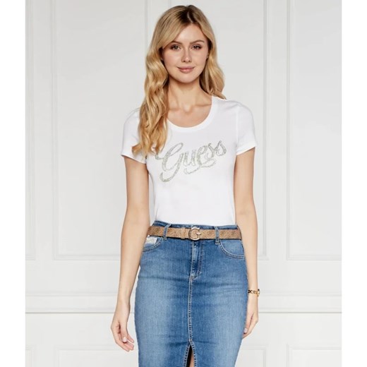 GUESS T-shirt | Slim Fit ze sklepu Gomez Fashion Store w kategorii Bluzki damskie - zdjęcie 172294619