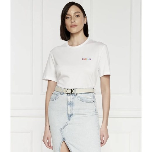 Bluzka damska Calvin Klein Underwear z okrągłym dekoltem bawełniana 