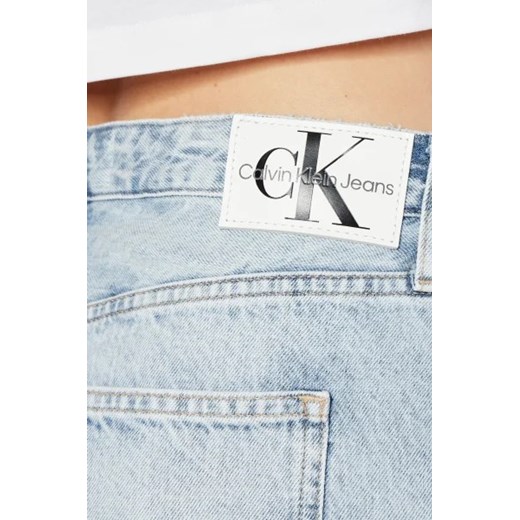 Spódnica Calvin Klein niebieska midi na lato bawełniana 