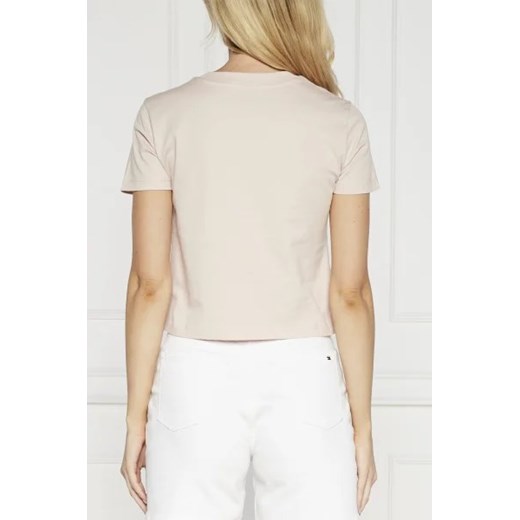 Calvin Klein bluzka damska z bawełny z krótkimi rękawami 
