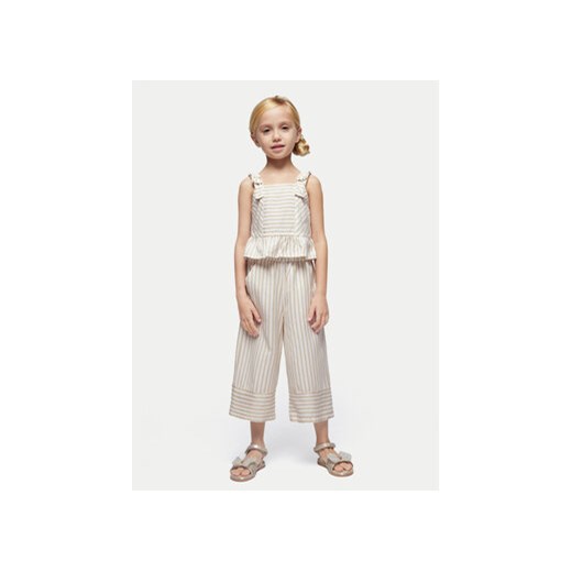 Mayoral Komplet top i spodnie 3539 Beżowy Regular Fit ze sklepu MODIVO w kategorii Komplety dziewczęce - zdjęcie 172296546