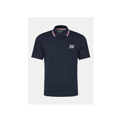 Jack&Jones Polo Trevor 12228781 Granatowy Standard Fit ze sklepu MODIVO w kategorii T-shirty męskie - zdjęcie 172296668