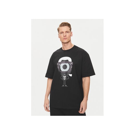 KARL LAGERFELD T-Shirt 755098 542270 Czarny Regular Fit ze sklepu MODIVO w kategorii T-shirty męskie - zdjęcie 172296768