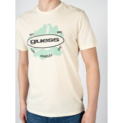 Guess T-Shirt "LA Logo" | M3GI61K9RM1 | Mężczyzna | Żółty Guess S wyprzedaż ubierzsie.com