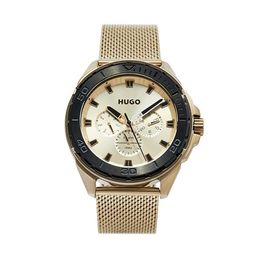Zegarek Hugo Fresh 1530288 Złoty ze sklepu eobuwie.pl w kategorii Zegarki - zdjęcie 172298197
