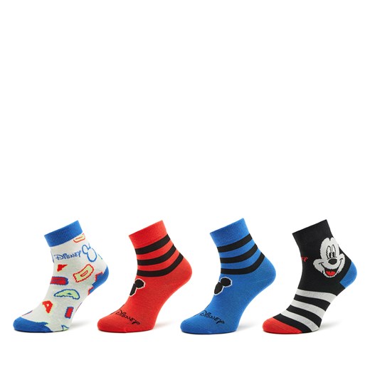 Zestaw 3 par wysokich skarpet dziecięcych adidas Mickey Mouse Crew Socks 3 Pairs IB6776 Kolorowy ze sklepu eobuwie.pl w kategorii Skarpetki dziecięce - zdjęcie 172298276