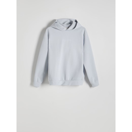 Reserved - Bluza z minimalistycznym nadrukiem - jasnoniebieski ze sklepu Reserved w kategorii Bluzy męskie - zdjęcie 172300859