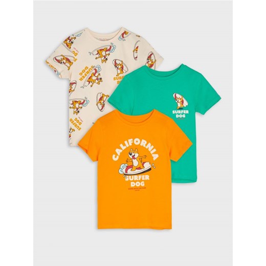 Sinsay - Koszulki 3 pack - wielobarwny ze sklepu Sinsay w kategorii T-shirty chłopięce - zdjęcie 172301518